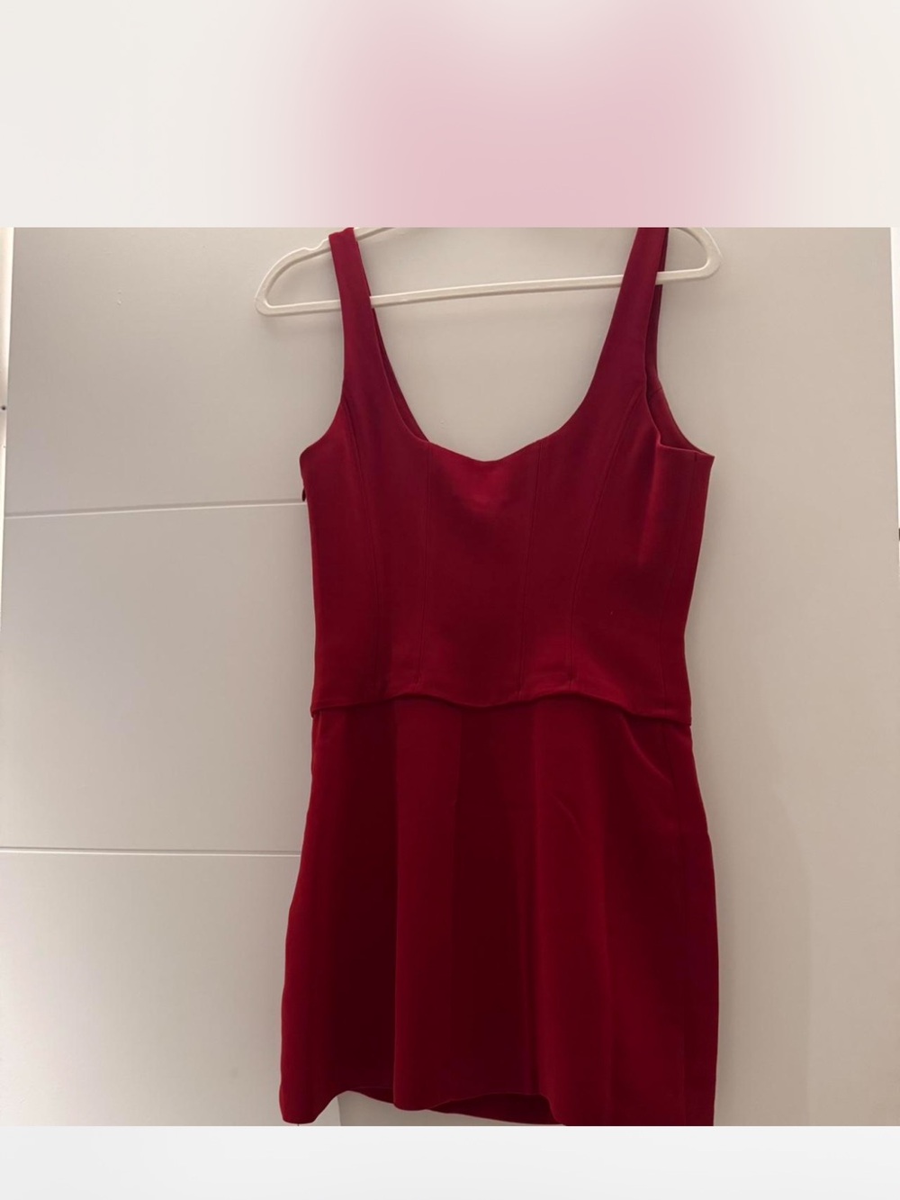 Reformation Crimson Red Sleeveless Mini Dress